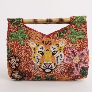 Viral Beaded Cheetah Handbag